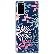 iSaprio Leaves on Blue for Samsung Galaxy S20+ - Phone Cover