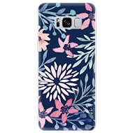 iSaprio Leaves on Blue for Samsung Galaxy S8 - Phone Cover