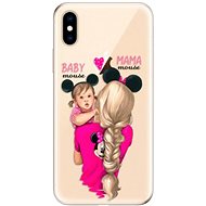 iSaprio Mama Mouse Blond and Girl for iPhone XS - Phone Cover