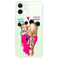 iSaprio Mama Mouse Blonde and Boy for iPhone 12 - Phone Cover