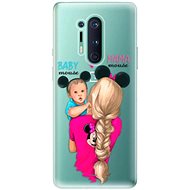 iSaprio Mama Mouse Blonde and Boy for OnePlus 8 Pro - Phone Cover