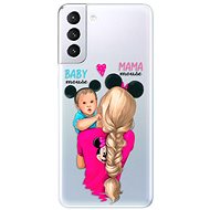 iSaprio Mama Mouse Blonde and Boy for Samsung Galaxy S21+ - Phone Cover