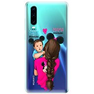 iSaprio Mama Mouse Brunette and Boy for Huawei P30 - Phone Cover
