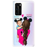 iSaprio Mama Mouse Brunette and Boy for Huawei P40 - Phone Cover