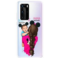 iSaprio Mama Mouse Brunette and Boy for Huawei P40 Pro - Phone Cover