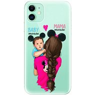 iSaprio Mama Mouse Brunette and Boy for iPhone 11 - Phone Cover