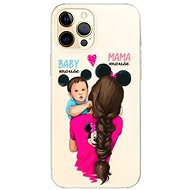 iSaprio Mama Mouse Brunette and Boy for iPhone 12 Pro - Phone Cover