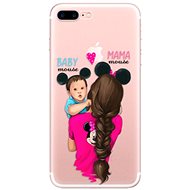 iSaprio Mama Mouse Brunette and Boy for iPhone 7 Plus / 8 Plus - Phone Cover