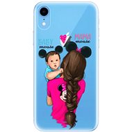 iSaprio Mama Mouse Brunette and Boy for iPhone Xr - Phone Cover