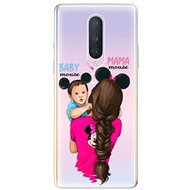 iSaprio Mama Mouse Brunette and Boy for OnePlus 8 - Phone Cover