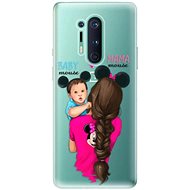 iSaprio Mama Mouse Brunette and Boy for OnePlus 8 Pro - Phone Cover