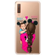 iSaprio Mama Mouse Brunette and Boy for Samsung Galaxy A7 (2018) - Phone Cover