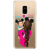 iSaprio Mama Mouse Brunette and Boy for Samsung Galaxy A8 2018 - Phone Cover