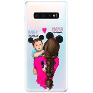 iSaprio Mama Mouse Brunette and Boy for Samsung Galaxy S10+ - Phone Cover