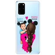 iSaprio Mama Mouse Brunette and Boy for Samsung Galaxy S20+ - Phone Cover