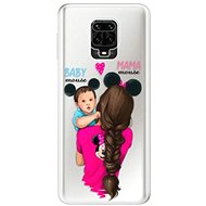 iSaprio Mama Mouse Brunette and Boy for Xiaomi Redmi Note 9 Pro - Phone Cover