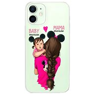 iSaprio Mama Mouse Brunette and Girl for iPhone 12 mini - Phone Cover