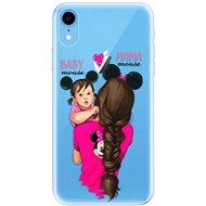 iSaprio Mama Mouse Brunette and Girl for iPhone Xr - Phone Cover