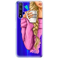 iSaprio My Coffe and Blond Girl for Honor 20 - Phone Cover