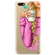 iSaprio My Coffe and Blond Girl for Honor 7S - Phone Cover