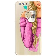 iSaprio My Coffee and Blond Girl for Honor 8 - Phone Cover