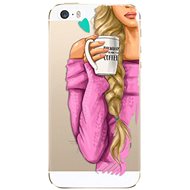 iSaprio My Coffe and Blond Girl for iPhone 5/5S/SE - Phone Cover