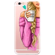 iSaprio My Coffee and Blond Girl for iPhone 6 Plus - Phone Cover