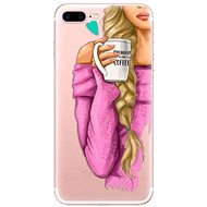 iSaprio My Coffee and Blond Girl for iPhone 7 Plus/8 Plus - Phone Cover