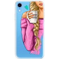 iSaprio My Coffe and Blond Girl for iPhone Xr - Phone Cover