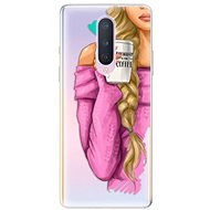 iSaprio My Coffee and Blond Girl for OnePlus 8 - Phone Cover
