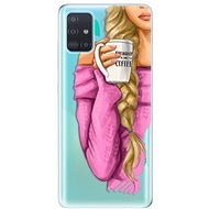 iSaprio My Coffee and Blond Girl for Samsung Galaxy A51 - Phone Cover