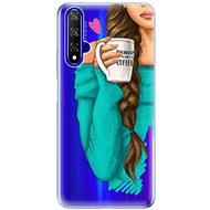 iSaprio My Coffe and Brunette Girl for Honor 20 - Phone Cover