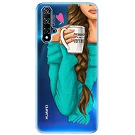 iSaprio My Coffee and Brunette Girl for Huawei Nova 5T - Phone Cover