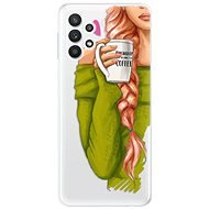iSaprio My Coffe and Redhead Girl na Samsung Galaxy A32 5G - Kryt na mobil