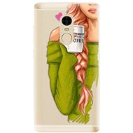 iSaprio My Coffee and Redhead Girl for Xiaomi Redmi Note 4 - Phone Cover