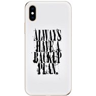 iSaprio Backup Plan for iPhone XS - Phone Cover