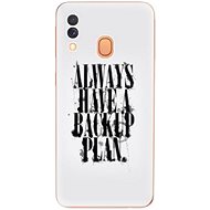 iSaprio Backup Plan for Samsung Galaxy A40 - Phone Cover