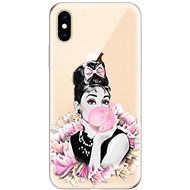 iSaprio Pink Bubble for iPhone XS - Phone Cover