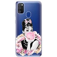 iSaprio Pink Bubble for Samsung Galaxy M21 - Phone Cover