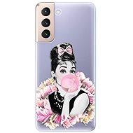 iSaprio Pink Bubble for Samsung Galaxy S21 - Phone Cover