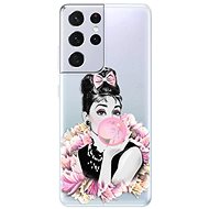 iSaprio Pink Bubble for Samsung Galaxy S21 Ultra - Phone Cover
