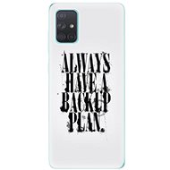 iSaprio Backup Plan for Samsung Galaxy A71 - Phone Cover