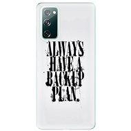 iSaprio Backup Plan for Samsung Galaxy S20 FE - Phone Cover