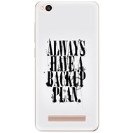 iSaprio Backup Plan for Xiaomi Redmi 4A - Phone Cover