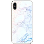 iSaprio Raibow Marble 10 for iPhone XS - Phone Cover