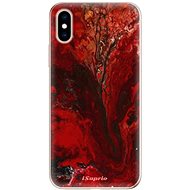 iSaprio RedMarble 17 for iPhone XS - Phone Cover