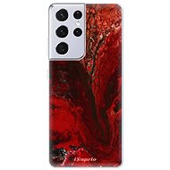 iSaprio RedMarble 17 for Samsung Galaxy S21 Ultra - Phone Cover
