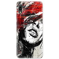 iSaprio Sketch Face for Huawei Y6 2019 - Phone Cover