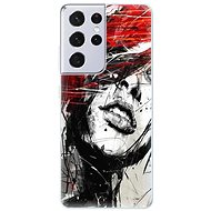 iSaprio Sketch Face for Samsung Galaxy S21 Ultra - Phone Cover