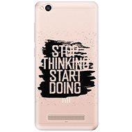 iSaprio Start Doing - Black for Xiaomi Redmi 4A - Phone Cover